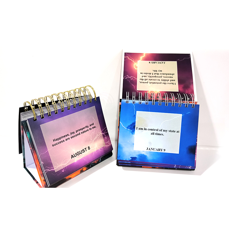 कस्टमाइज़्ड 365-दिवसीय डेस्क कैलेंडर