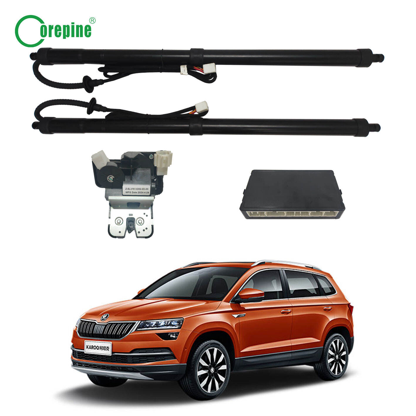 Corepine Smart Power Automatic Car Electric Tailgate Lift System Kit Systém elektrického otevírání kufru pro auta Kompatibilní se Skoda Karoq 2018-2025 Díly karoserie