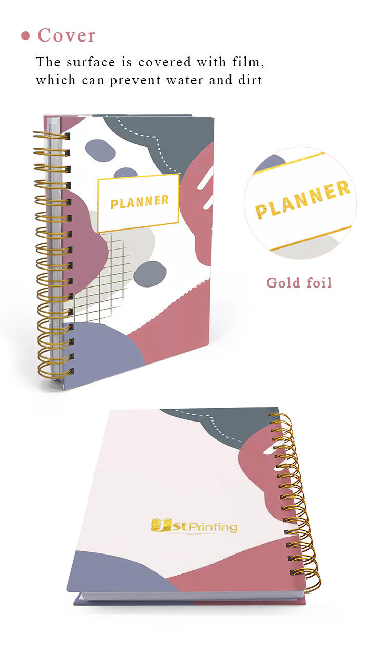 Customize Spiral Planner  Versatile Organizer for Daily Tasks supplier