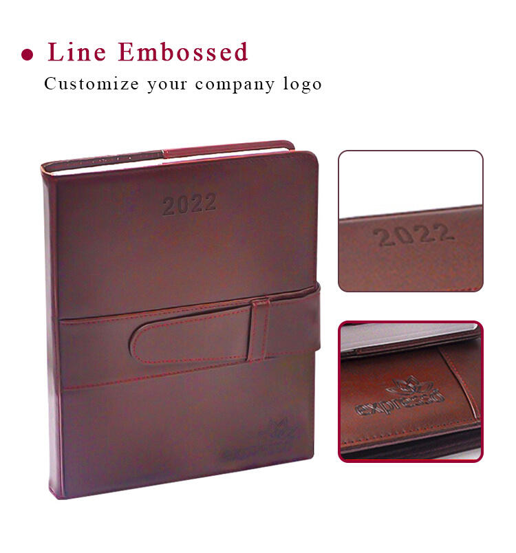 Leather Cover Planner Sophisticated Leather Cover Planner with Timeless Craftsmanship details