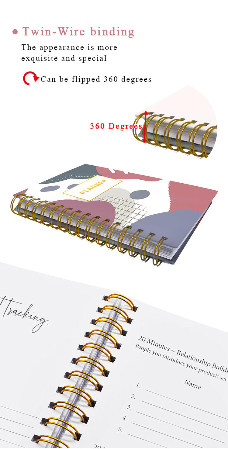 Customize Spiral Planner  Versatile Organizer for Daily Tasks supplier