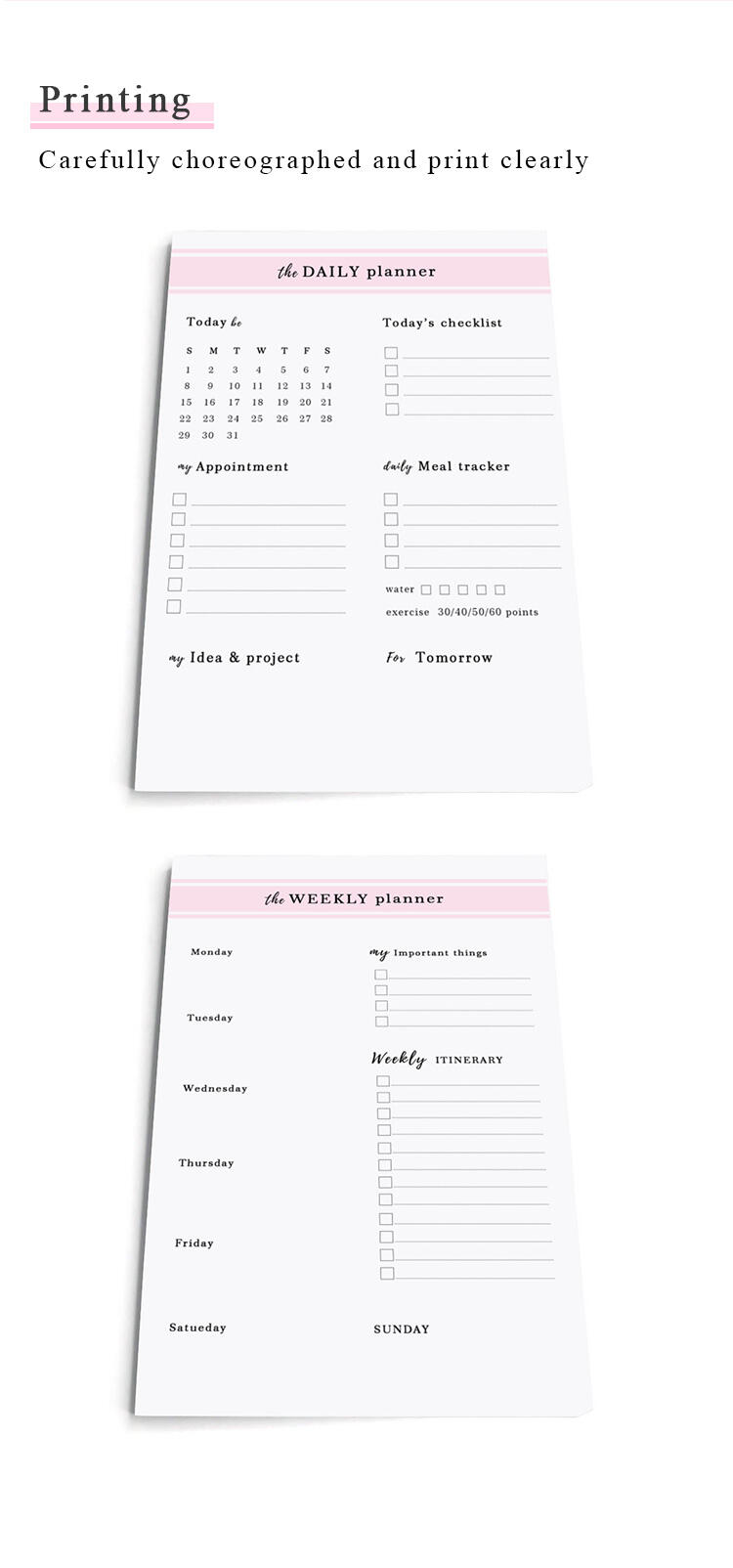 Weekly Daily Planner Comprehensive Weekly & Daily Planner manufacture