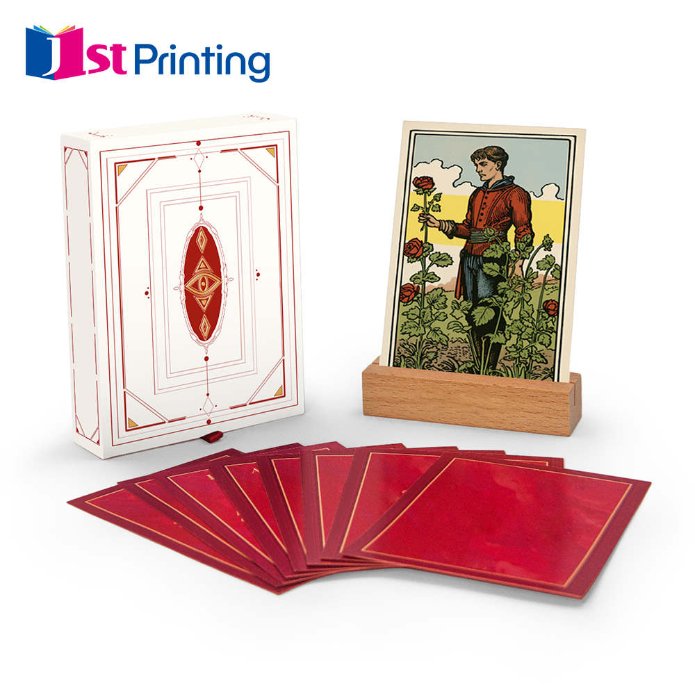 Custom tarot cards cardboard memory oracle card printing CMYK tarot playing cards