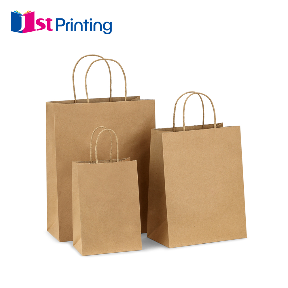 Kraft Paper Bag Stylish & Sustainable Kraft Paper Bag with Reinforced Handles