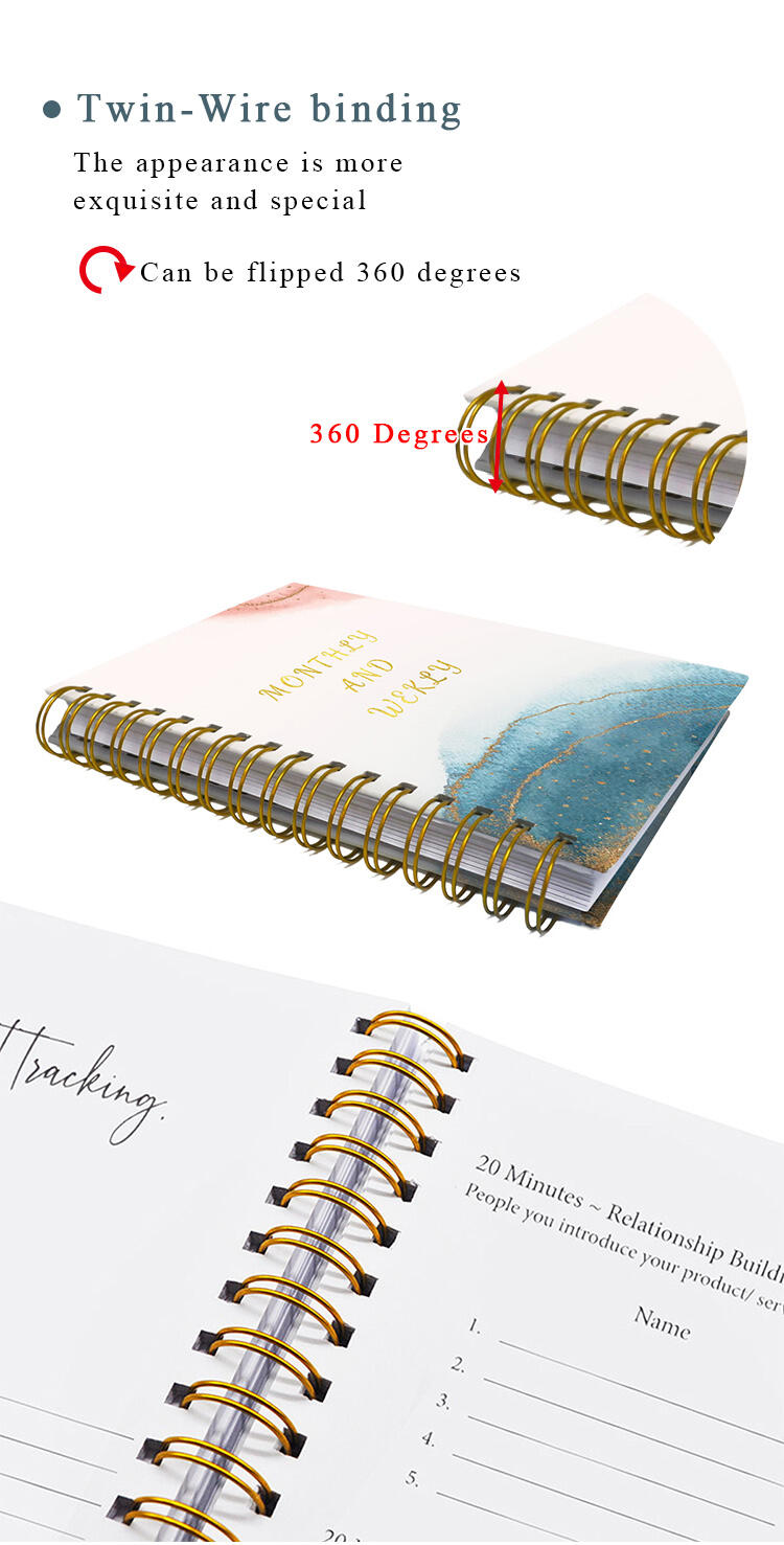 Spiral Notebook With Box  Elegant Spiral-Bound Notebook Set with Protective Box details