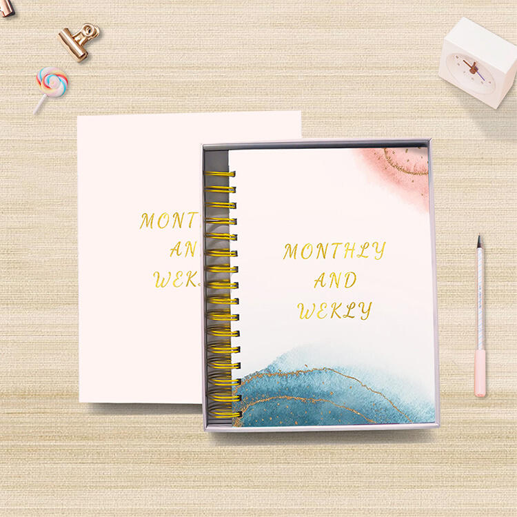 Spiral Notebook With Box  Elegant Spiral-Bound Notebook Set with Protective Box factory