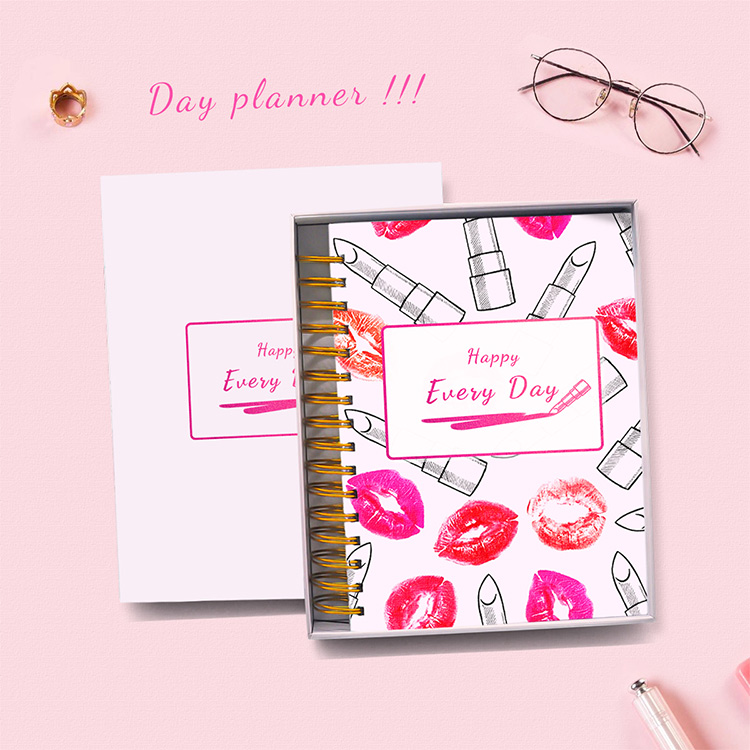 Spiral Planner With Box  Featuring Stylish Cover Design, Durable Binding, factory