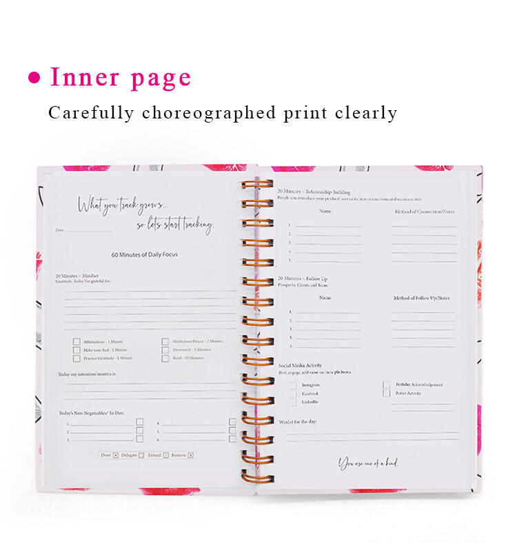 Spiral Planner With Box  Featuring Stylish Cover Design, Durable Binding, manufacture