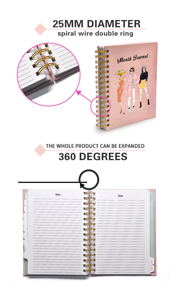 Spiral Bullet Journals Premium Spiral-Bound Bullet Journals with Smooth Writing Paper manufacture