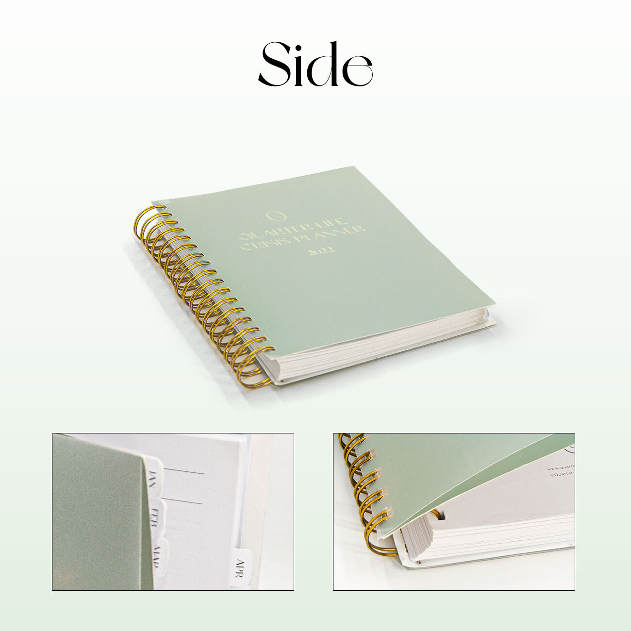 PVC Cover Gold Foil Stamping Spiral Planner supplier