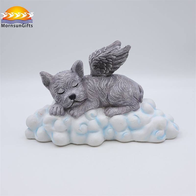 Custom Outdoor Angel Dog Resin Figure