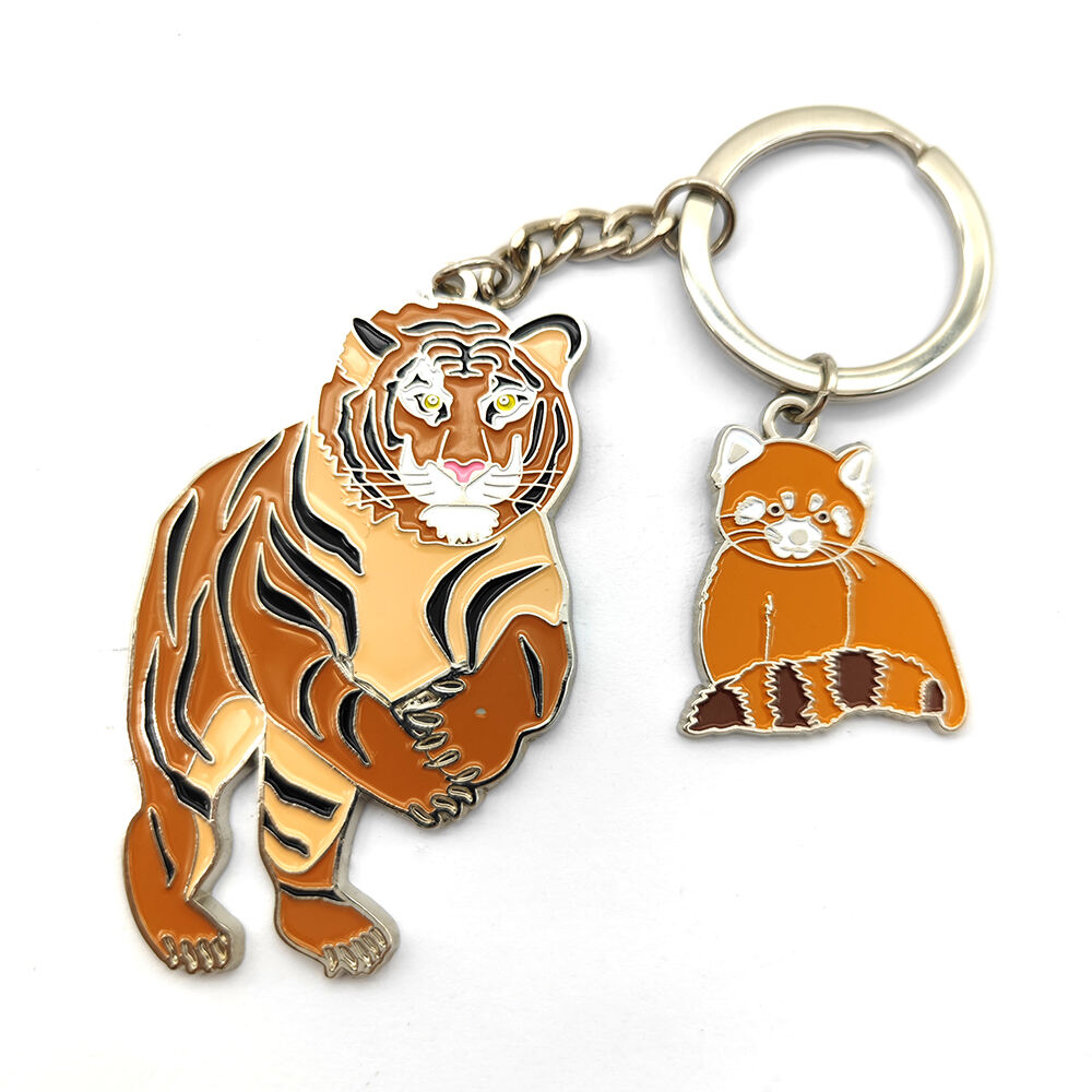 Colorful animal keychains