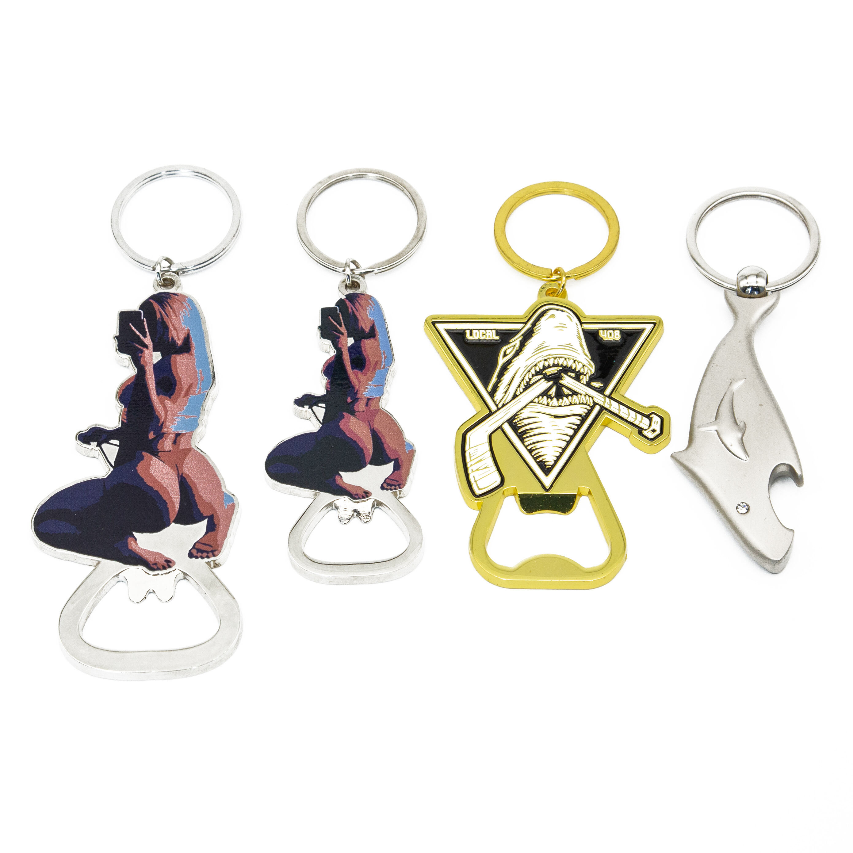 Custom Crafted Metal Bottle Openers Keychain