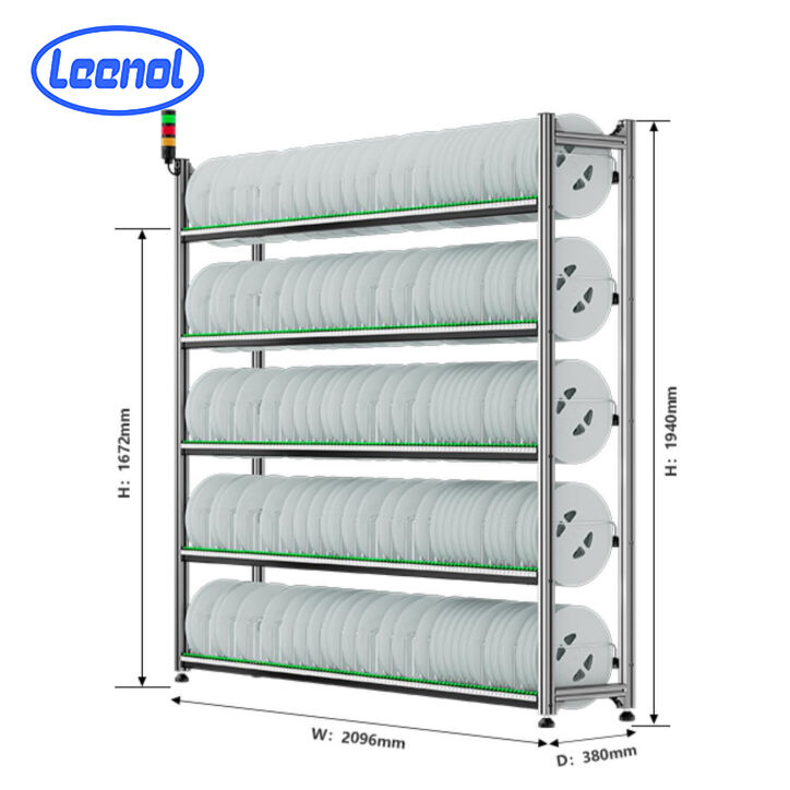 Leenol Large Reels Aluminum Intelligent rack with QR code adjustable storage locations