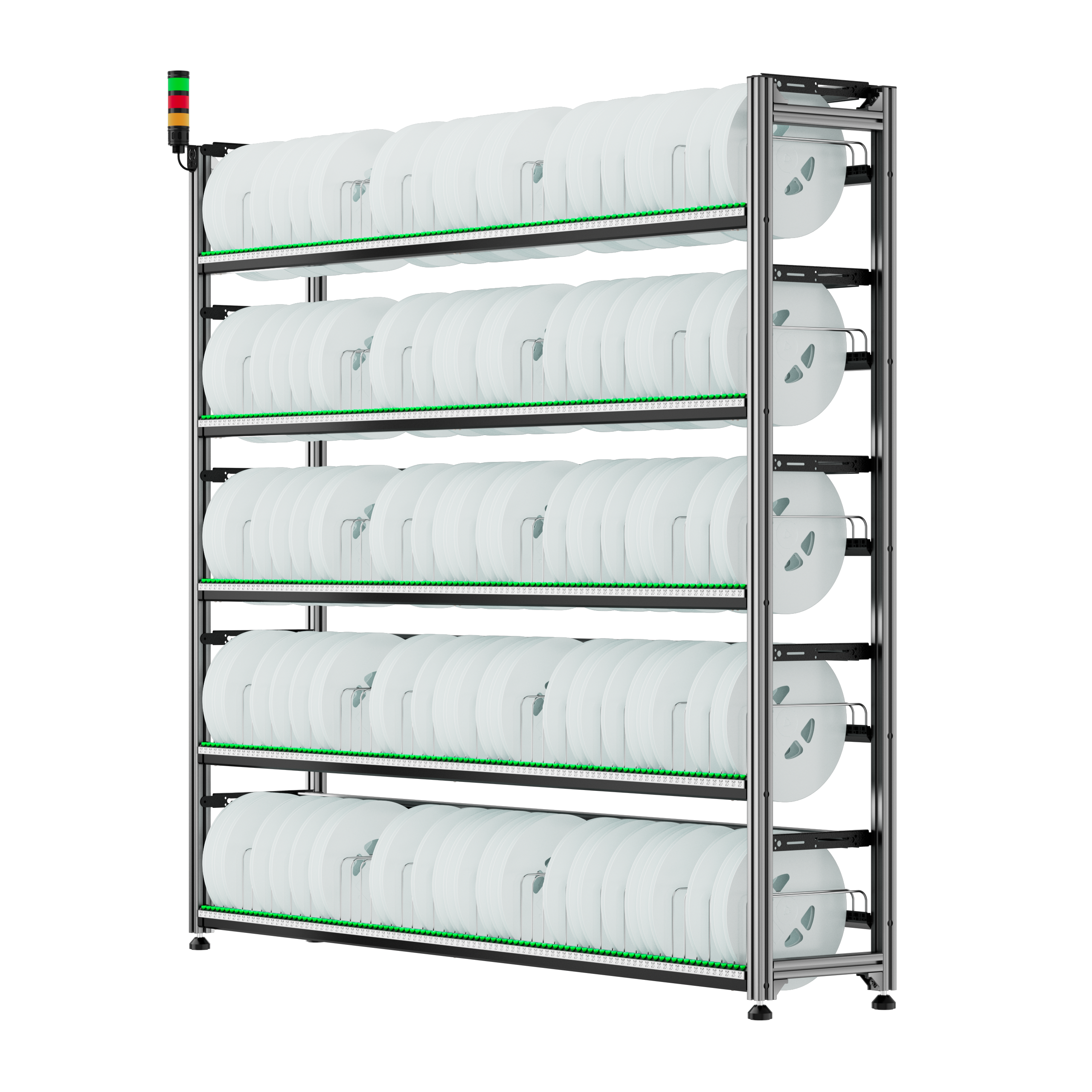 Leenol Large Reels Aluminum Intelligent rack with QR code adjustable storage locations