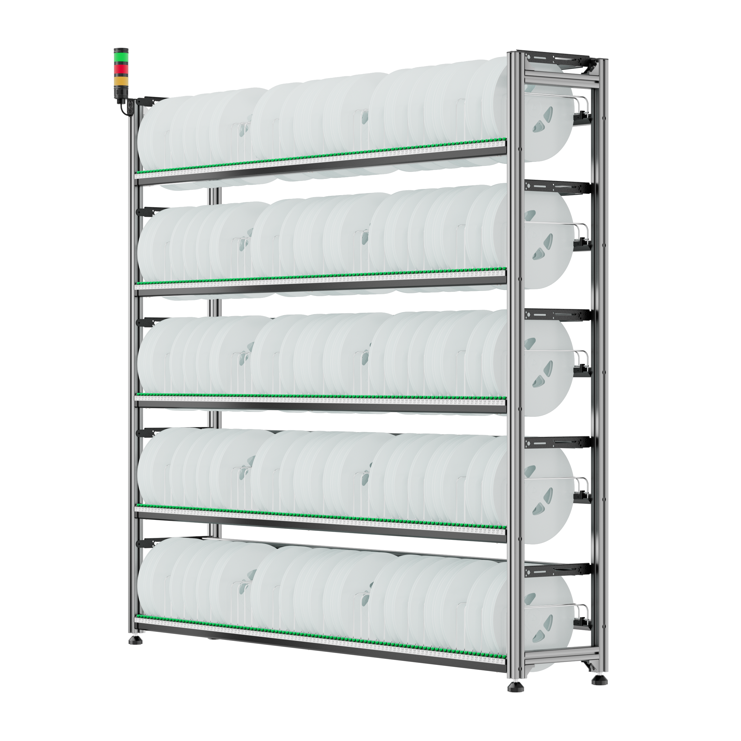 Leenol Sheet Metal Induction Type intelligent rack non-adjustable storage location for large reels