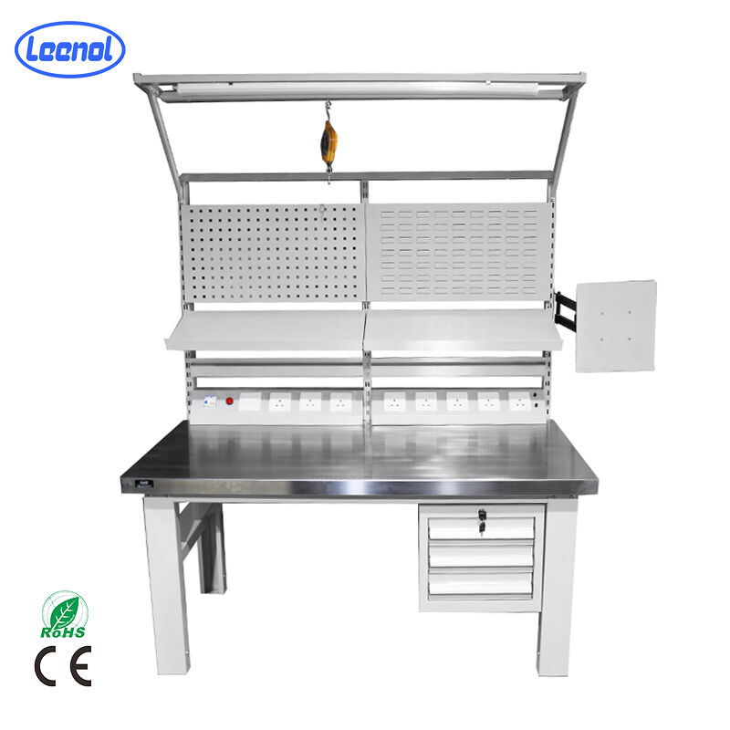 Leenol ESD Heavy-Duty Adjustable Workbench/ESD Industrial Workbench Meet IEC 61340/ANSI S20.20