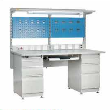 Leenol LN14 esd work table with cabinet support