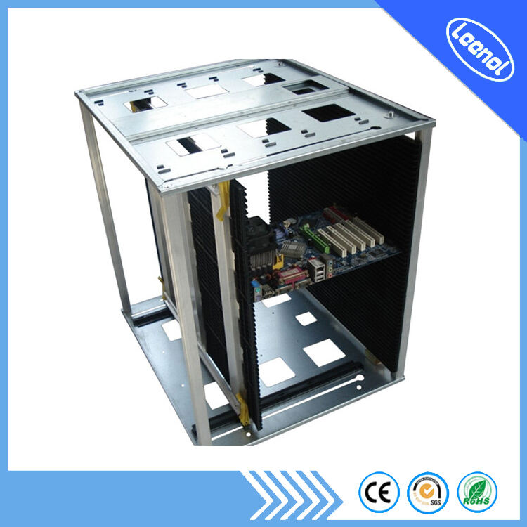 LN-E809 ชั้นวางนิตยสาร ESD SMT ชั้นวางหมุนเวียนป้องกันไฟฟ้าสถิตย์ ESD