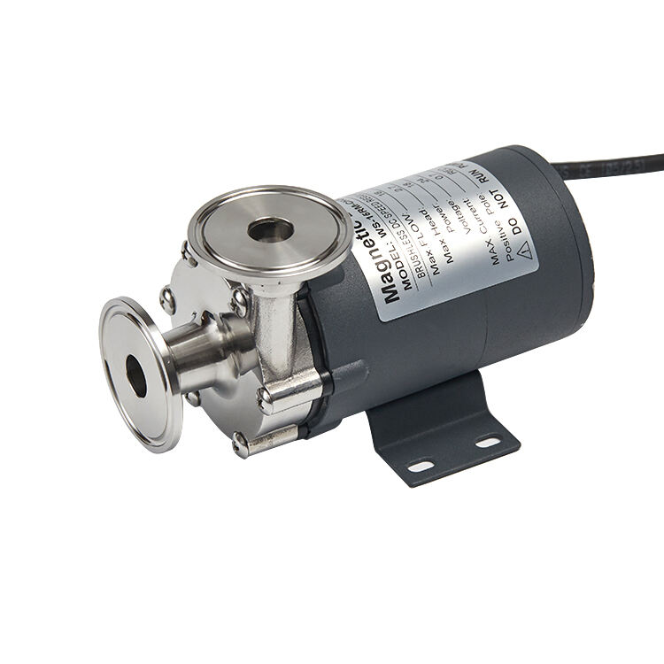 WS-15RM 1.5 Inch Tri Clamp Food Grade Stainless Steel Homebrew Beer Pump 12V 24V Water Circulation Magnetic Pump Factory Outlet