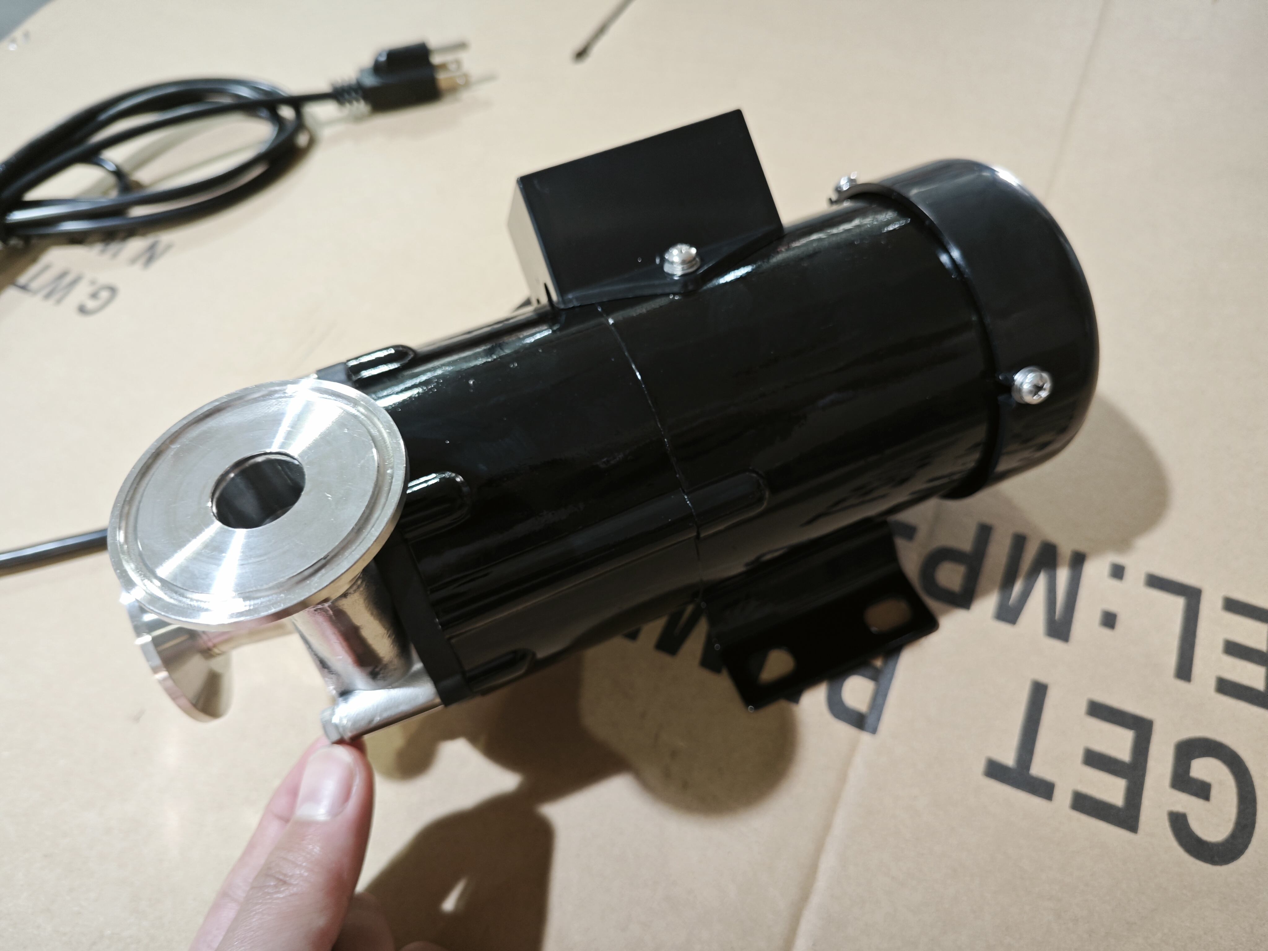 MP-40RM 1.5inch Tri-Clamp 304L Stainless steel Magnetic Water Pump (Black)