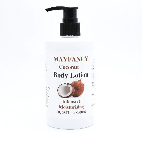 How does Coconut Intense Moisturizing Body Lotion improve the skin's own natural bacterial layer?