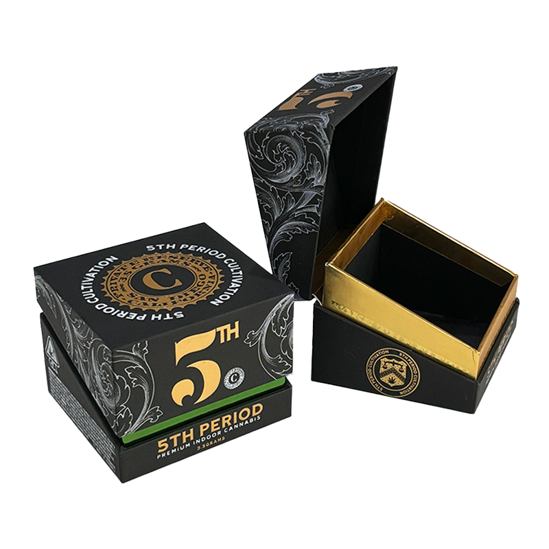 Custom Rigid Handmade Packaging CBD Cardboard Luxury Cigarette Box with Neck