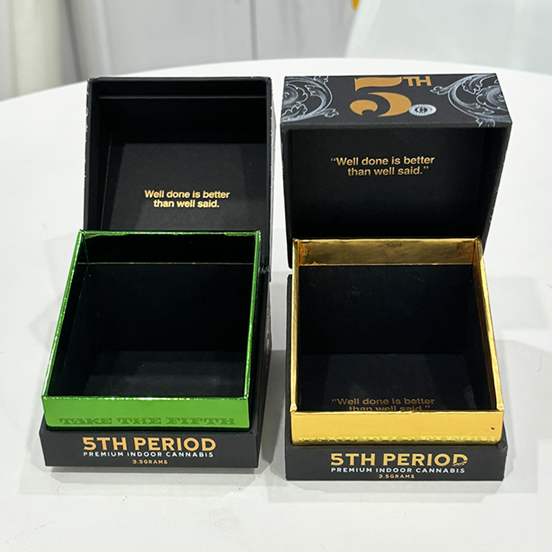 Custom Rigid Handmade Packaging CBD Cardboard Luxury Cigarette Box with Neck