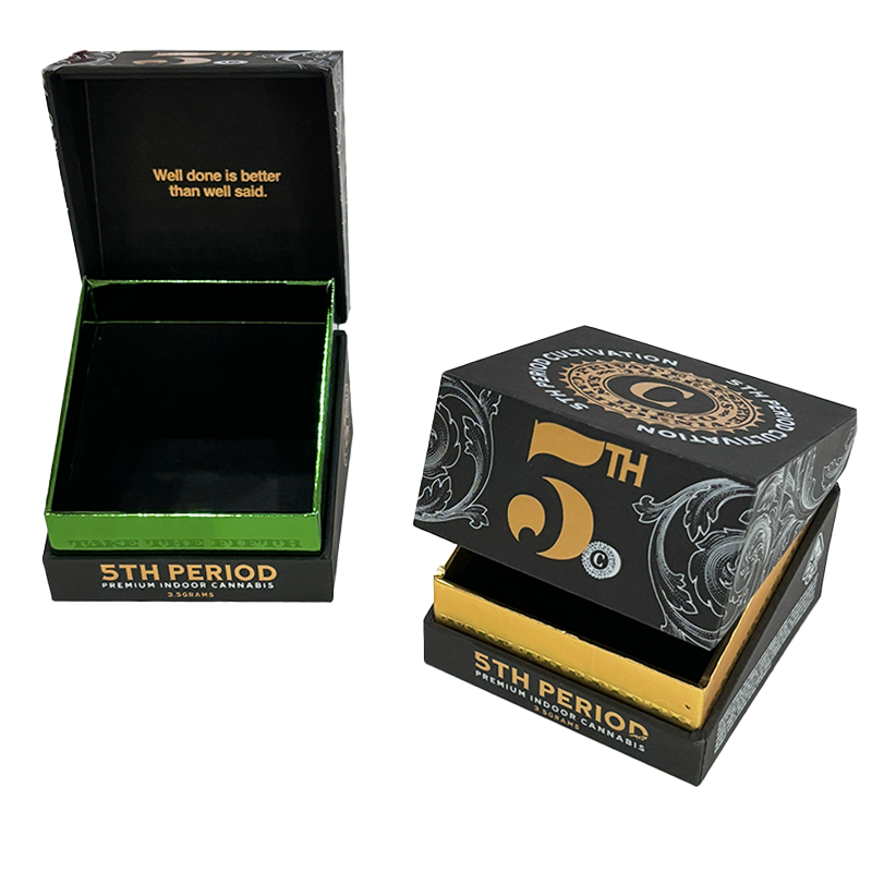 Custom Rigid Handmade Packaging CBD Cardboard Luxury Cigarette Box with Neck