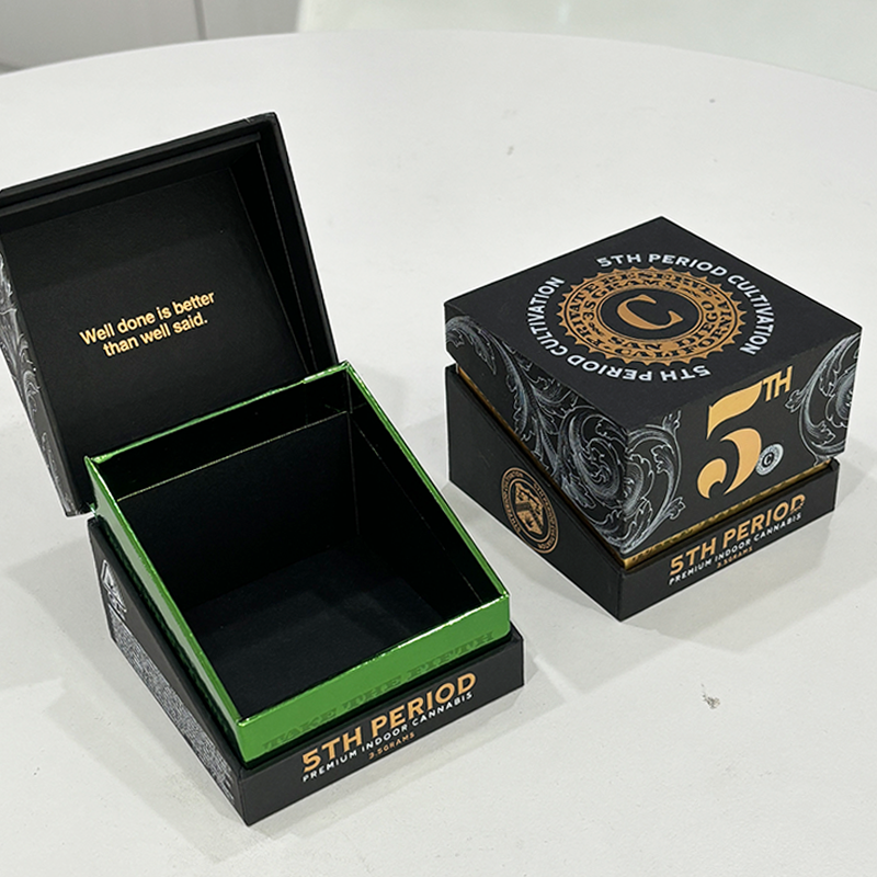 Custom Rigid Handmade Packaging CBD Cardboard Luxury Cigarette Box with Neck