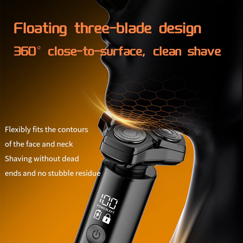Customizable Portable Men's Electric Rotary Shaver FK-398