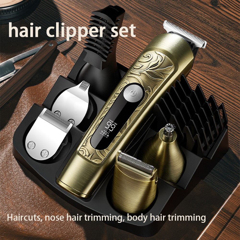 Professional 6 in 1 Cordless Electric Hair Clipper kit