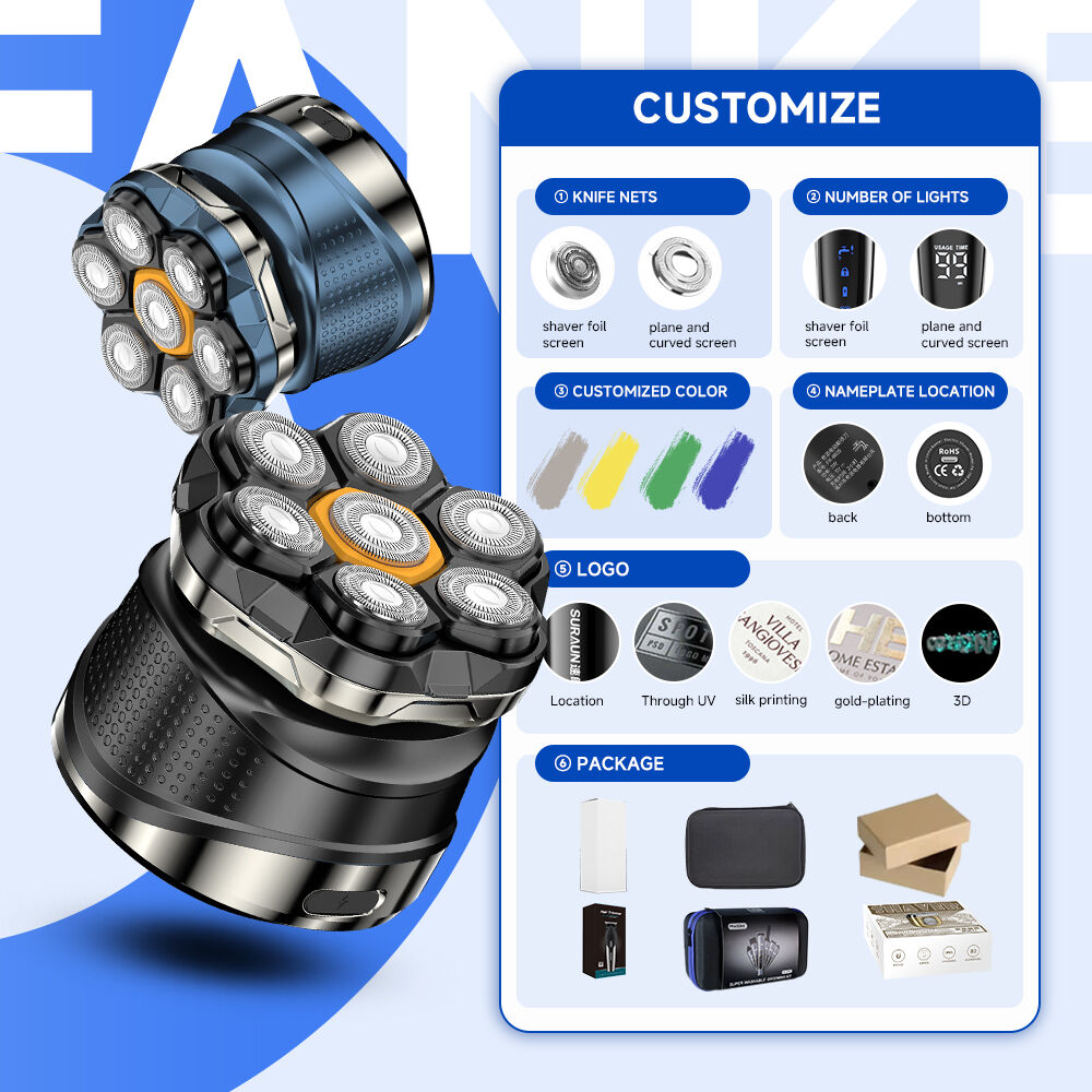 Páratlan pontosság és kényelem FANKE férfi rotációs elektromos borotvával