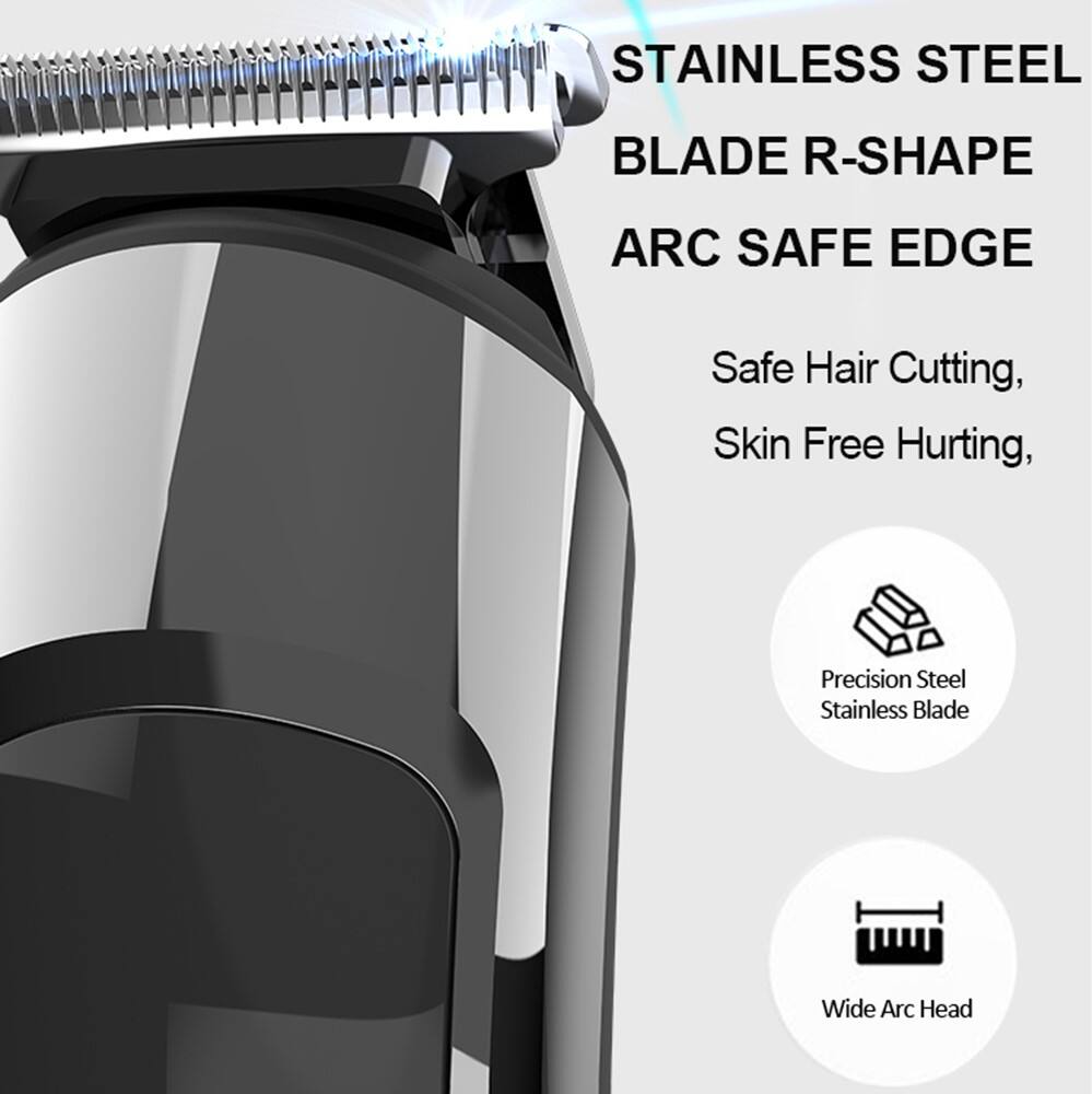 ensemble de tondeuse à barbe et cheveux multifonctionnel 6 en 1 pour homme