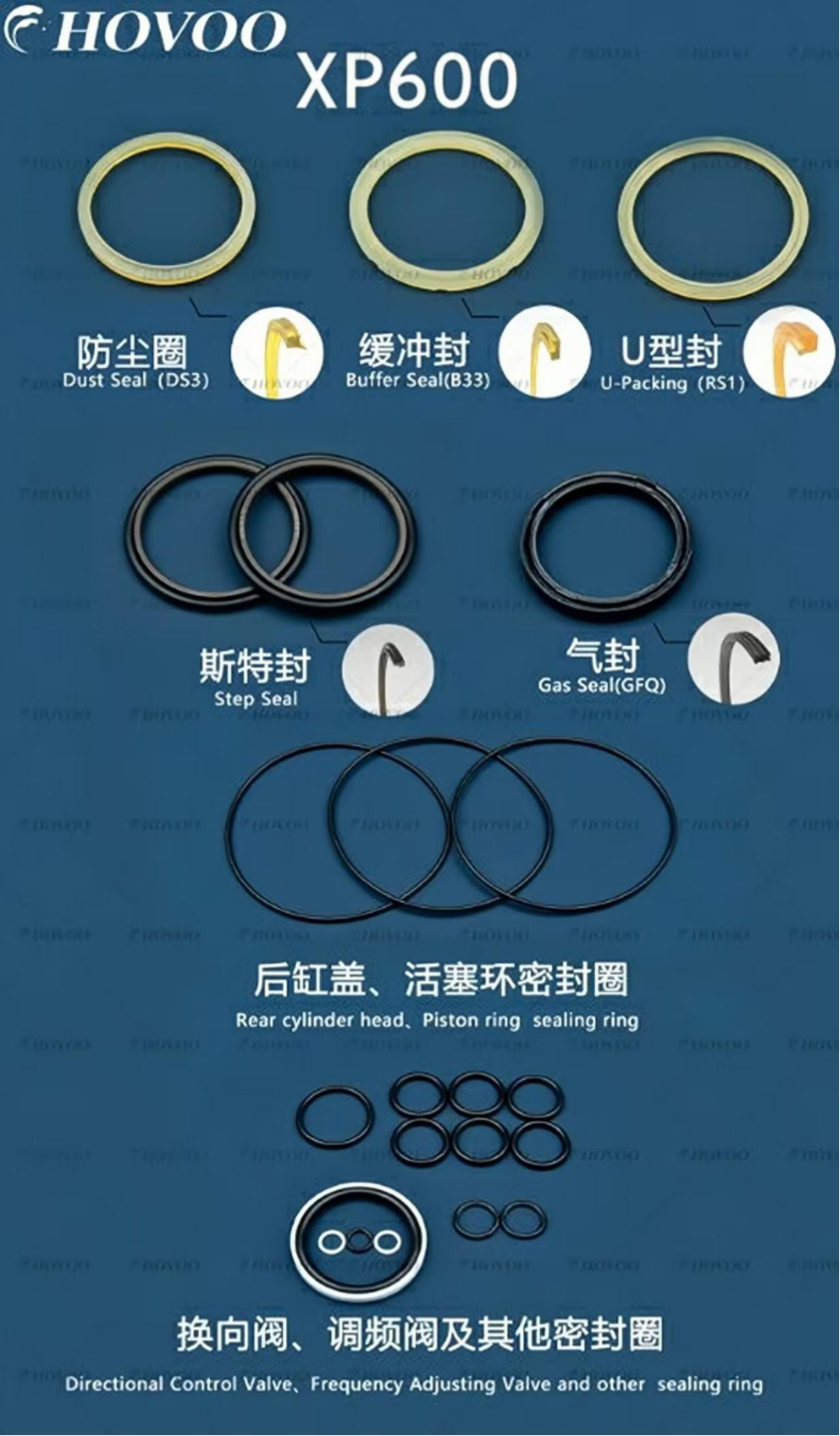xp600 hydraulic hammer seal kits-2