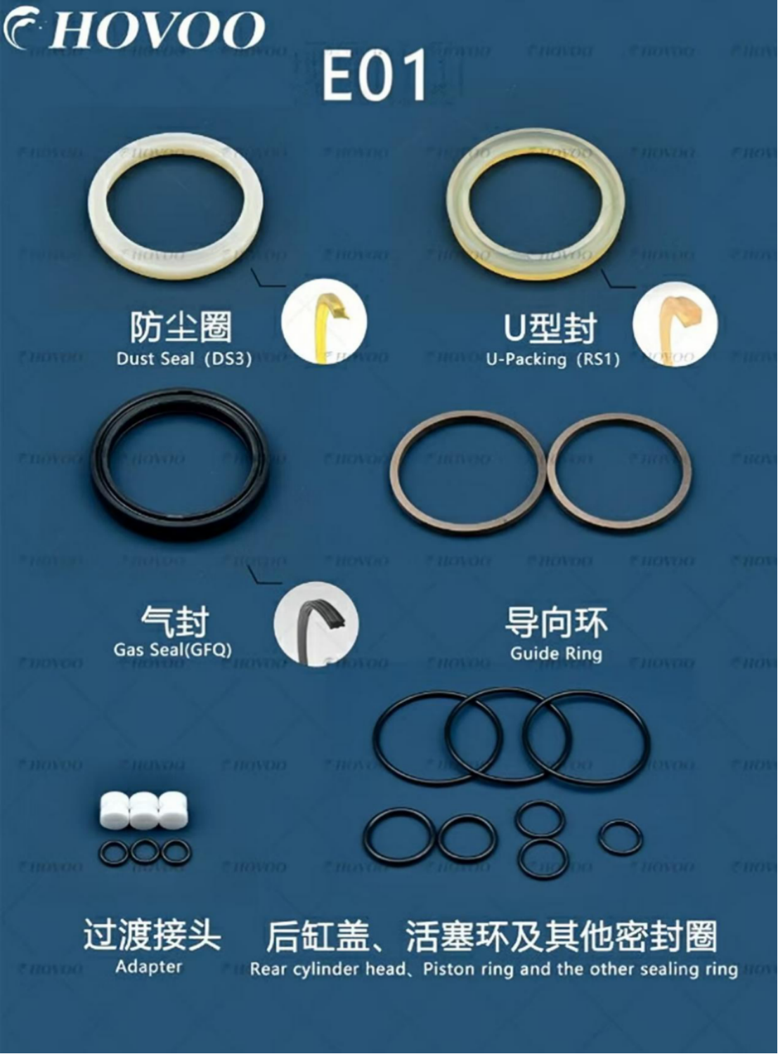 E01 Hydraulic Hammer Seal Kits manufacture