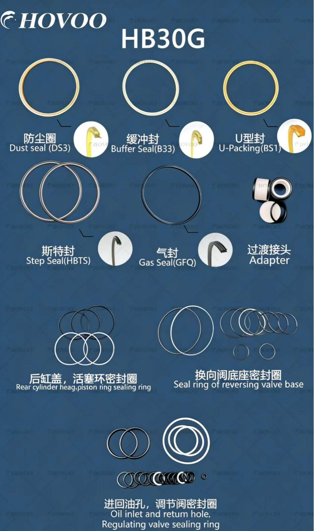 hb30g hydraulic breaker seal kits-2