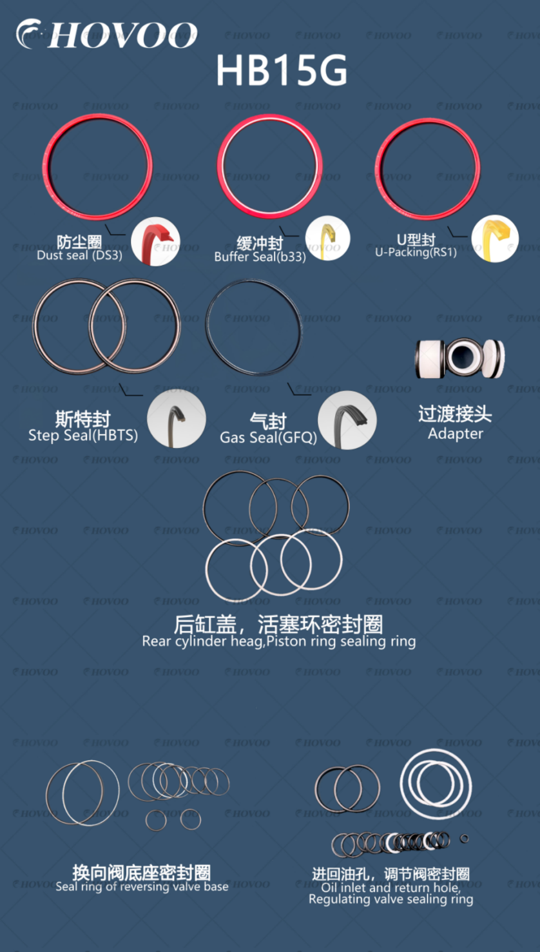 hb15g hydraulic breaker seal kits-2