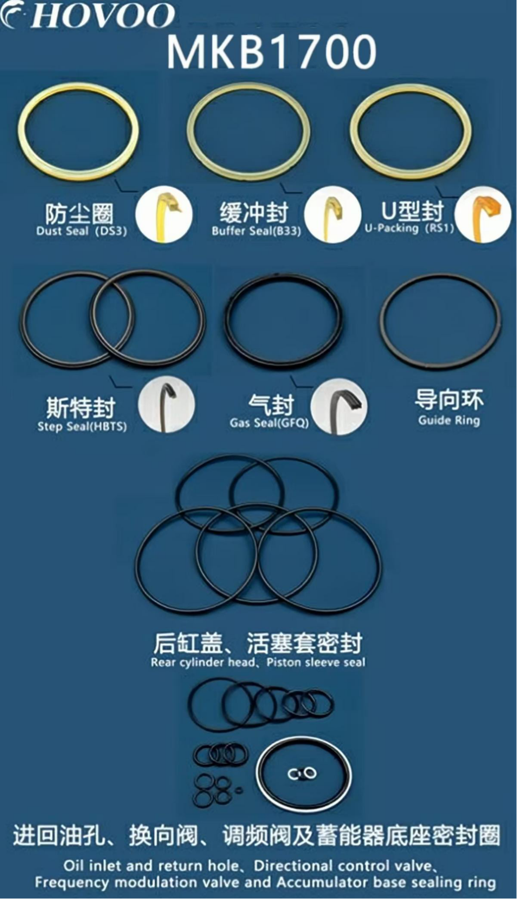 mkb1700 hydraulic breaker seal kits-2