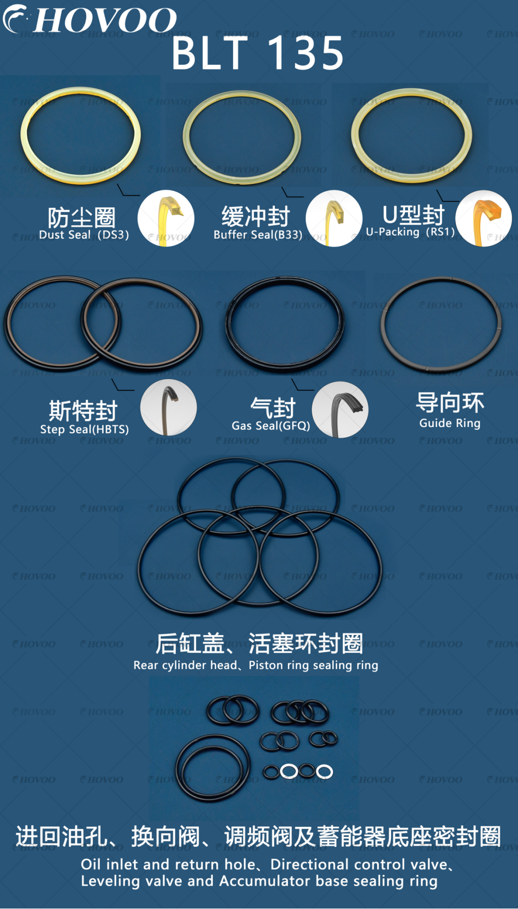 beilite blt 135 hydraulic hammer seal kits-2