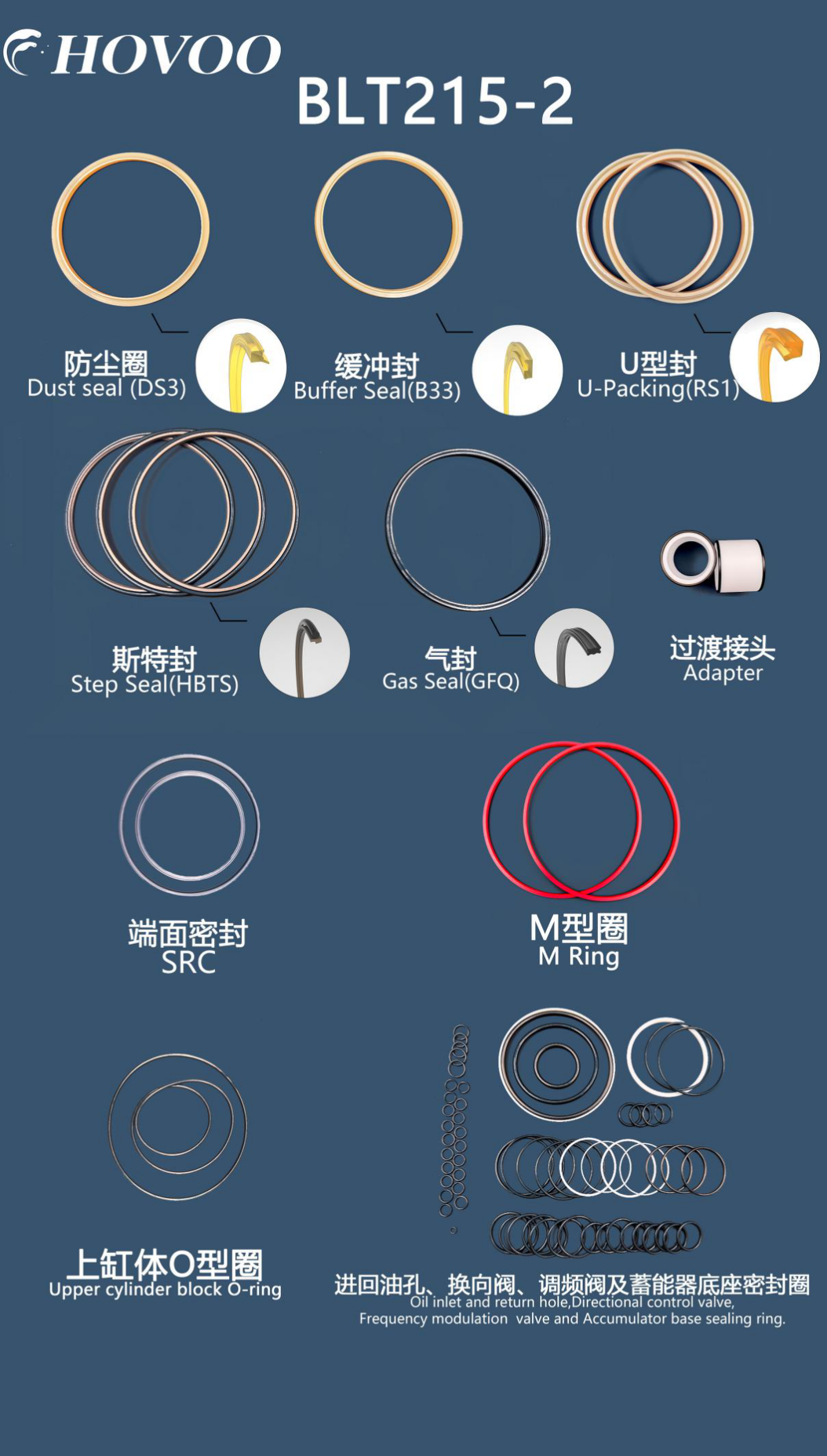 beilite blt 215 2 hydraulic hammer seal kits-2