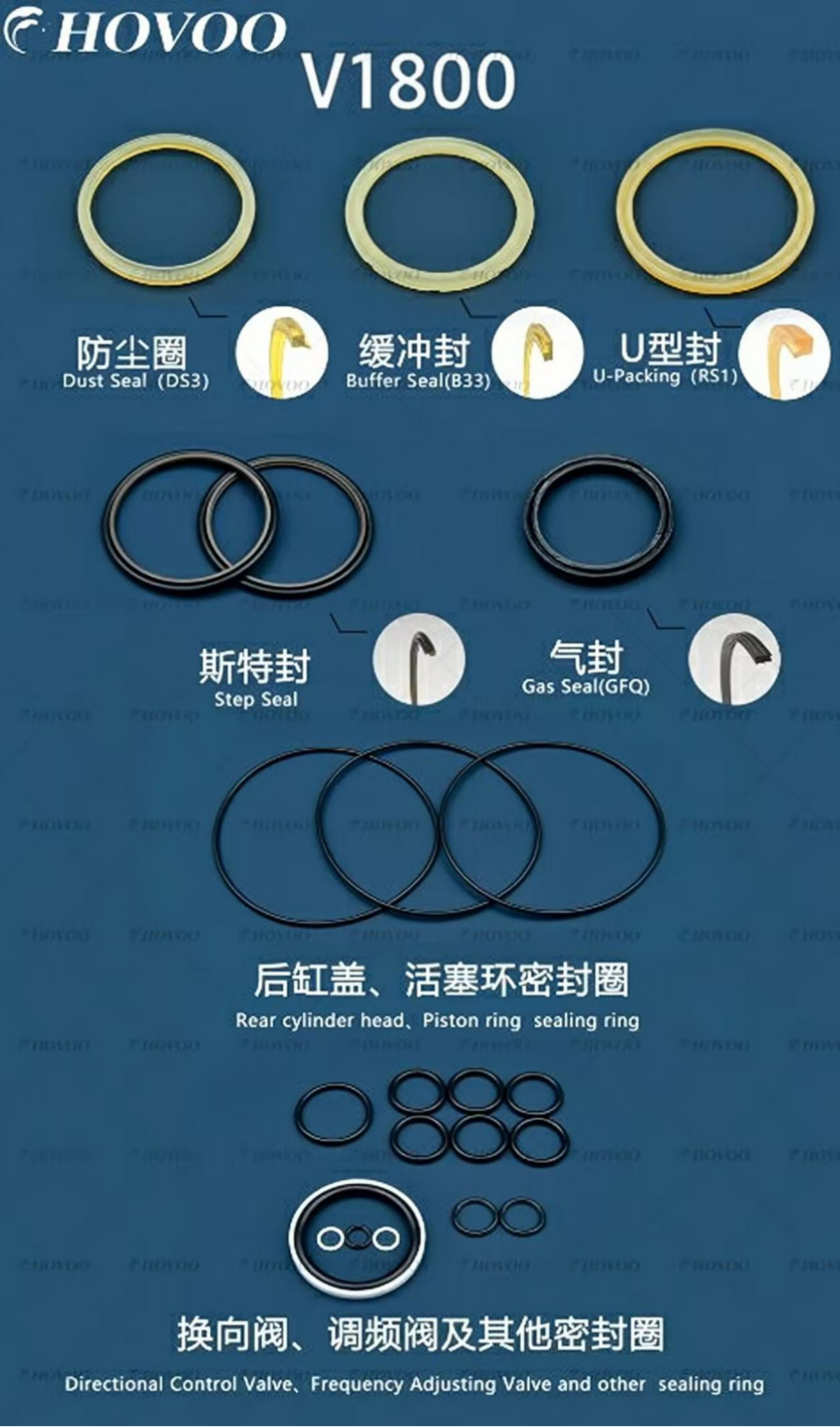 V1800 Hydraulic Breaker Seal Kits factory