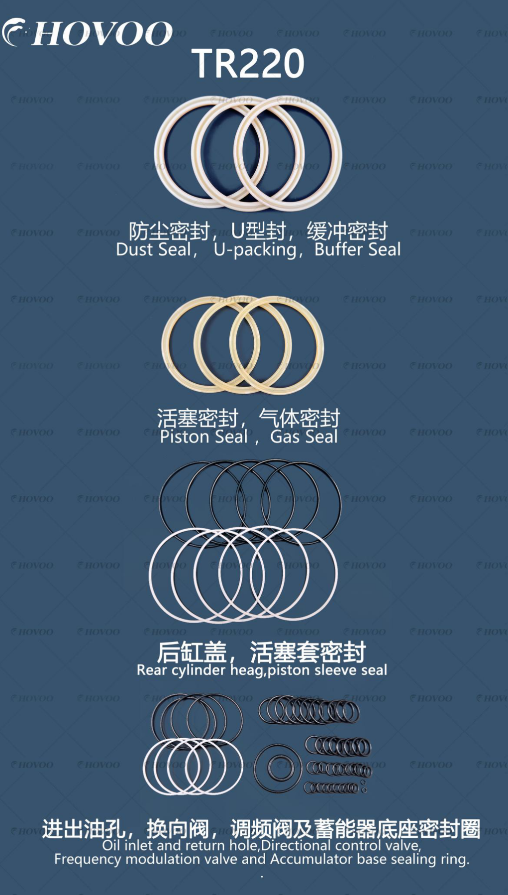 tr220 hydraulic hammer seal kits-2