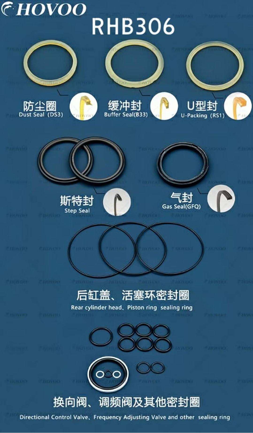 rhb306 hydraulic breaker seal kits-2