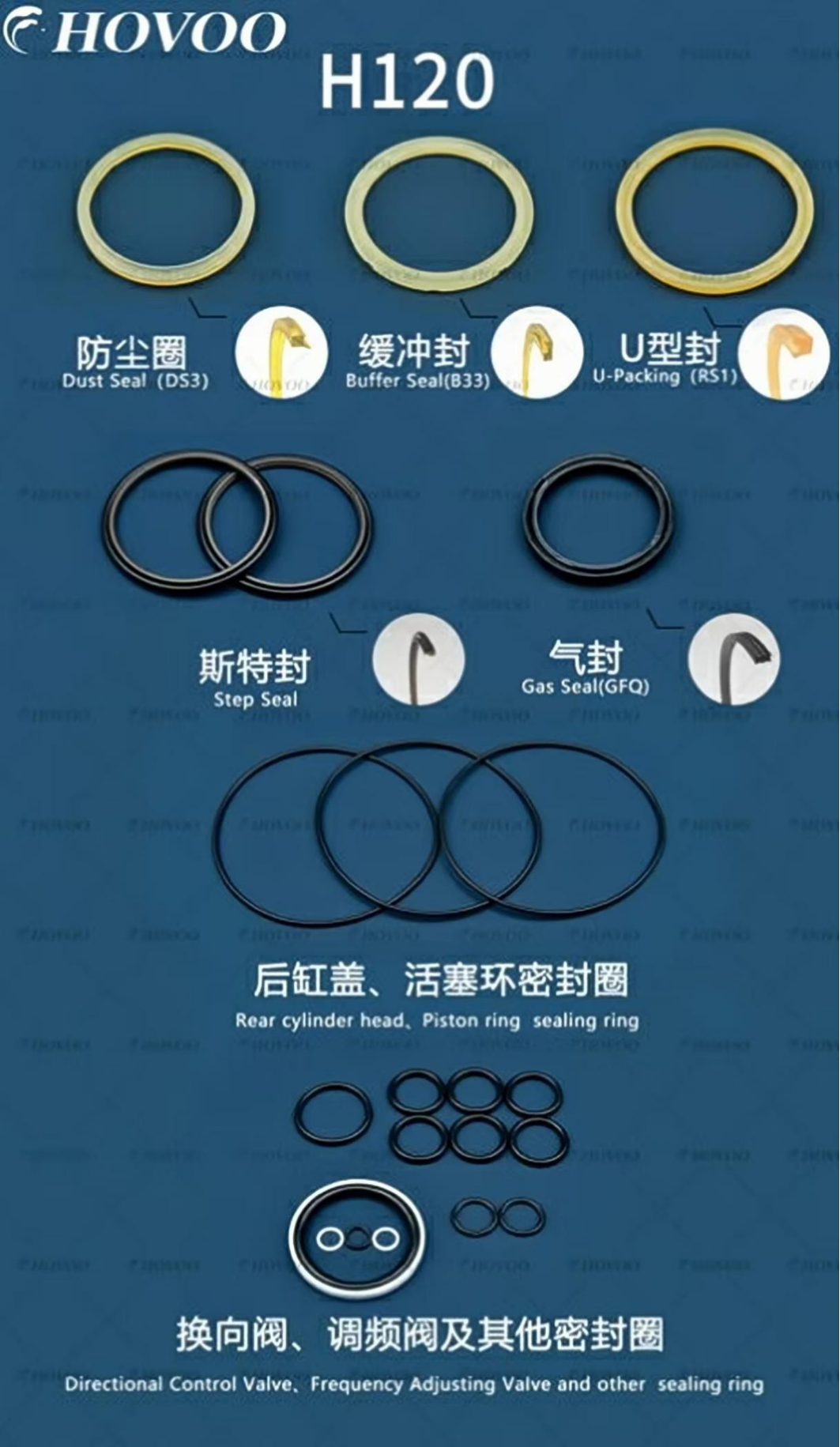 h120 hydraulic hammer seal kits-2