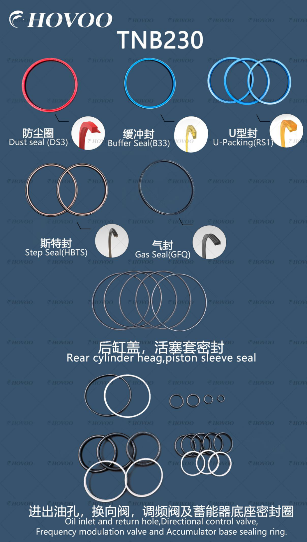 tnb230 hydraulic breaker seal kits-2