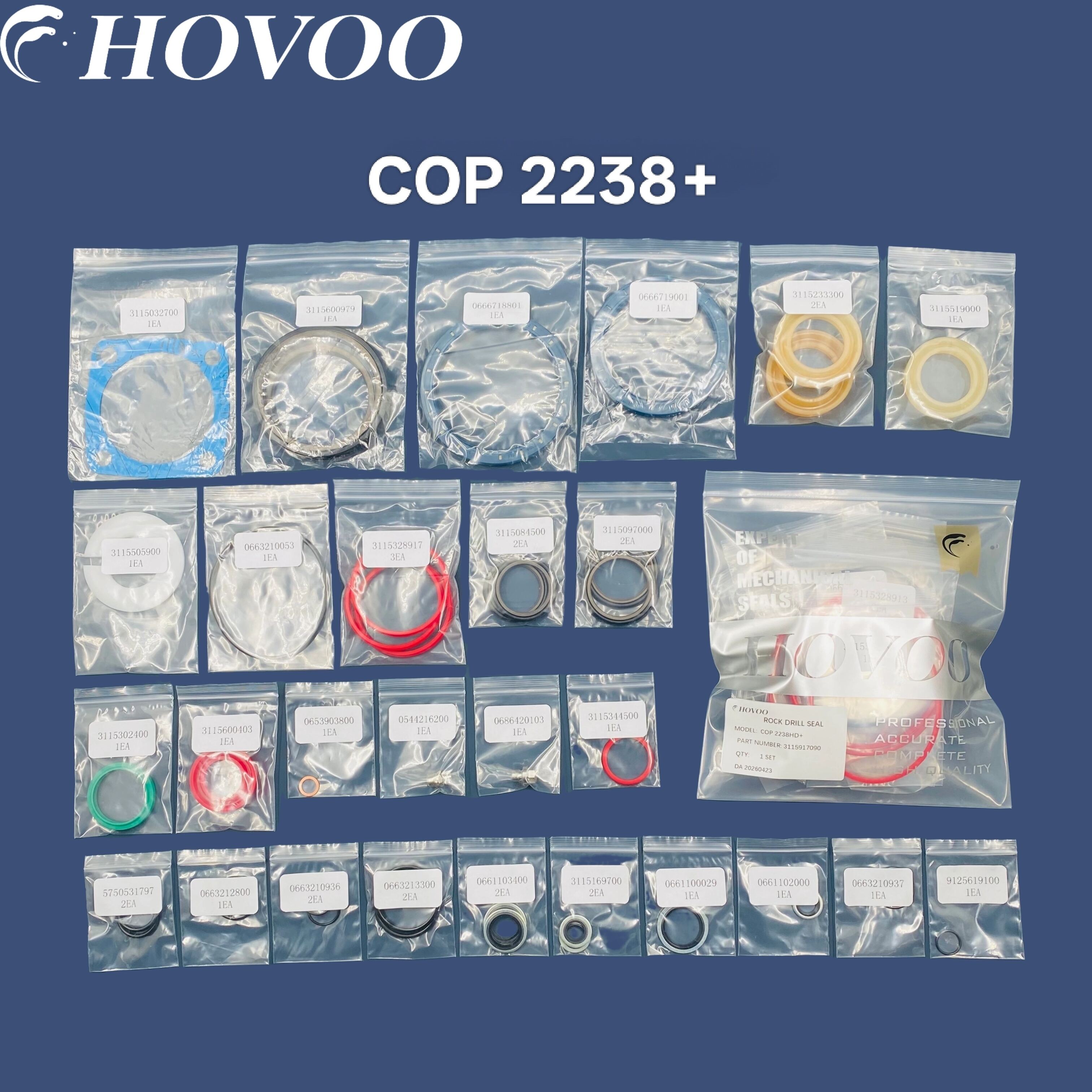 Setiau Tôrfa Rhagorol ar gyfer Prennwr Creigiau Hydrolig COP2238+