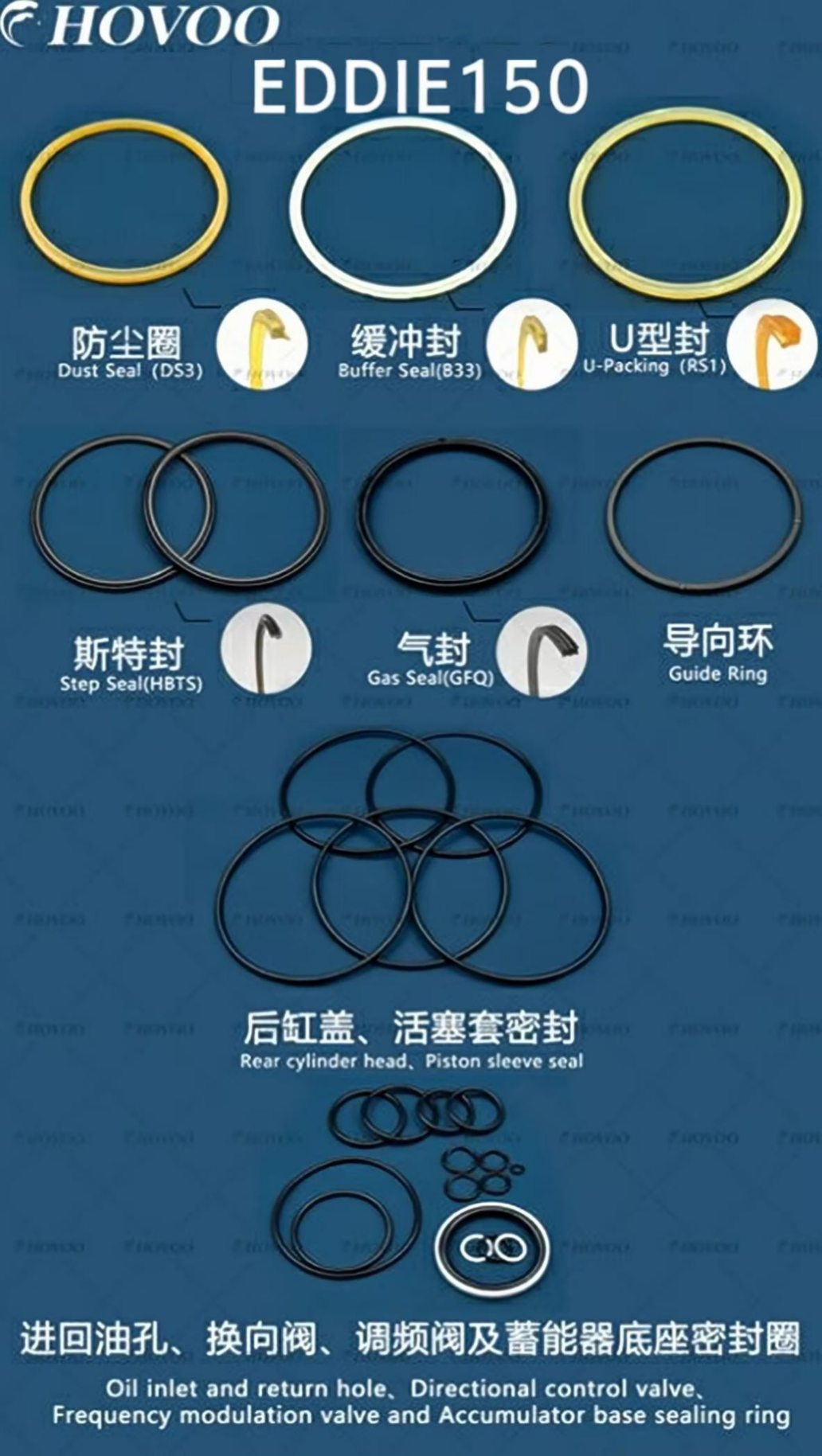 eddie150 hydraulic hammer seal kits-2