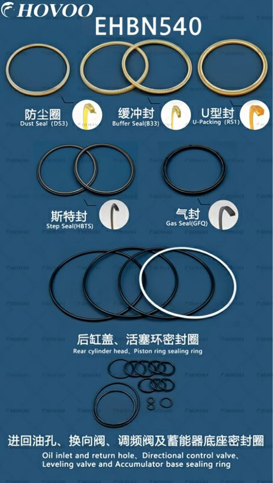 ehbn540 hydraulic breaker seal kits-2