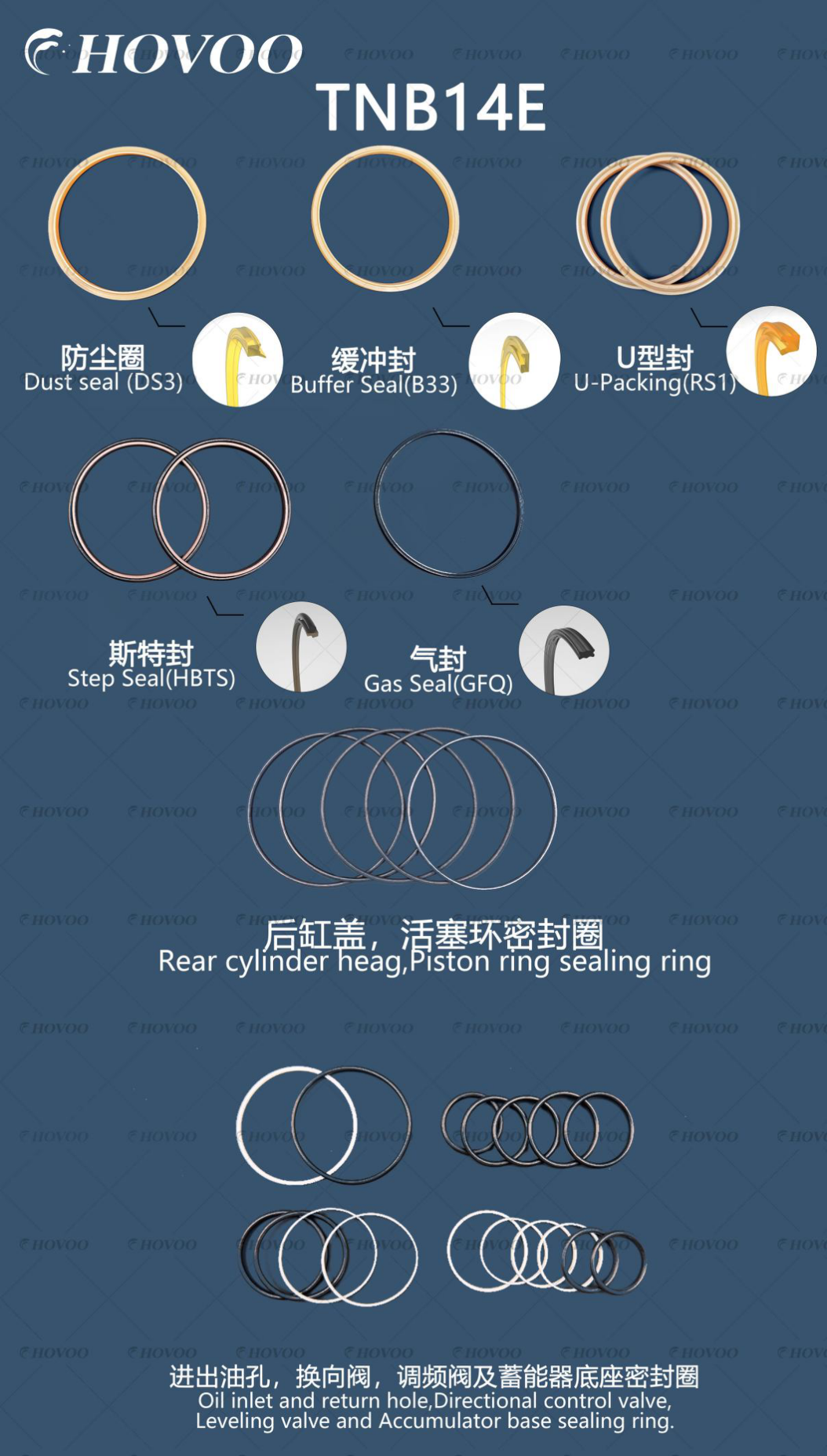tnb14e hydraulic breaker seal kits-2